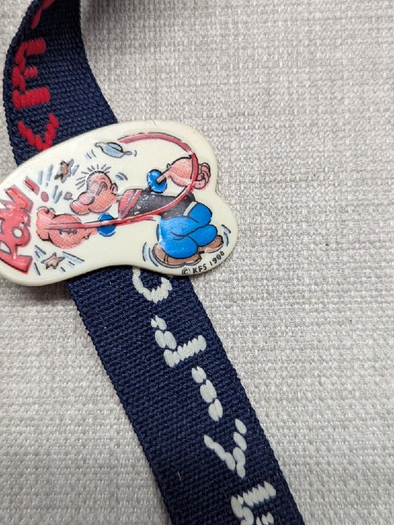 NOS vintage SUSPENDERS kids/teens POPEYE olive oil KING FEATURES SYNDICATE