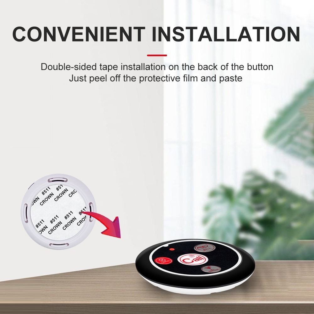 CATEL Restaurant Wireless Waiter Call System Table Call Button Pager