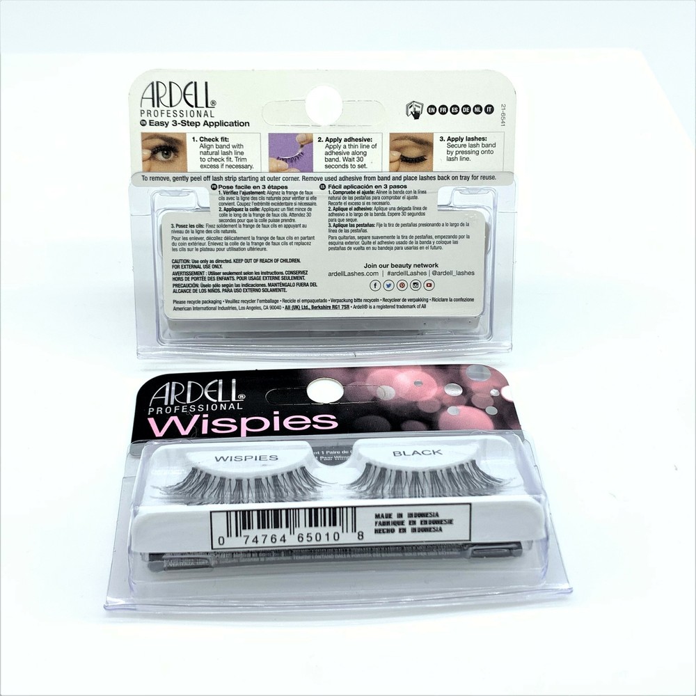 Ardell Wispies Lashes - Wispies Black, 2 Pair