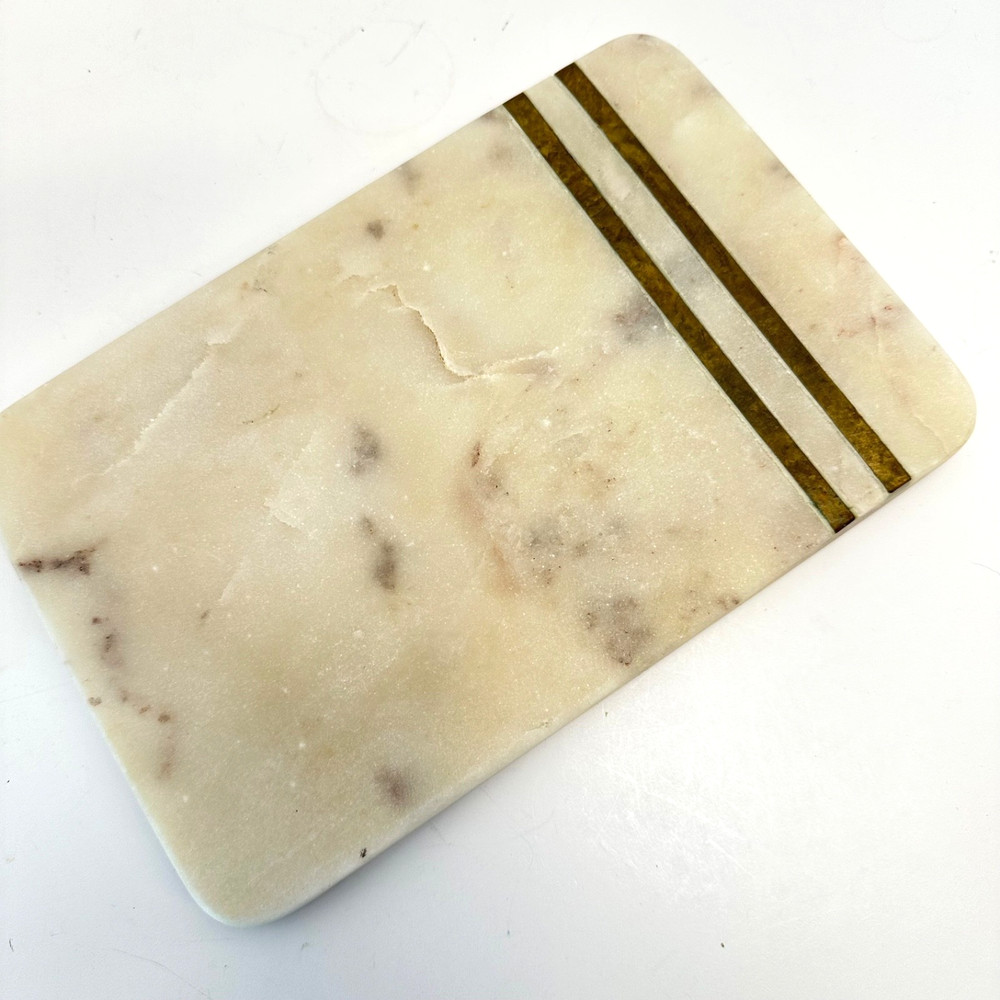 Marble Cheese Board - 9" - 6" Copper Lines Marbled