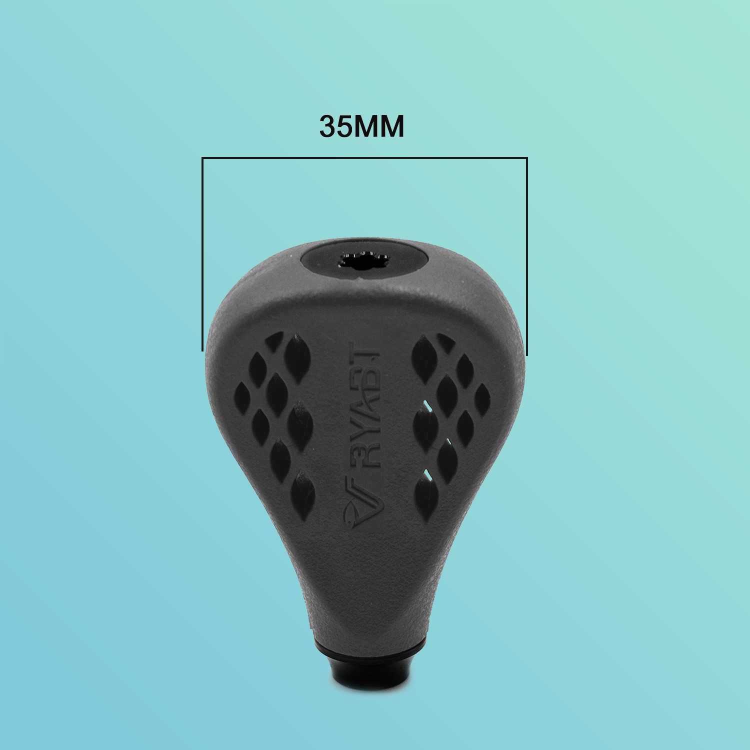 RYABT 35mm-BK TPE Flat Reel Power Knob For Shimano Nasci FC 1000-5000 Curado SLX