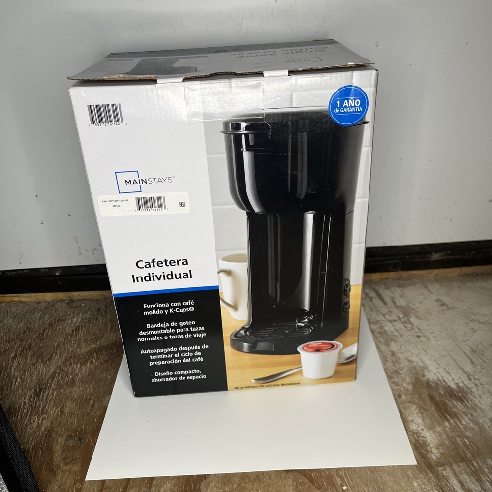 Mainstays Single Serve Dual Brew Coffee, Black, MODEL 202140