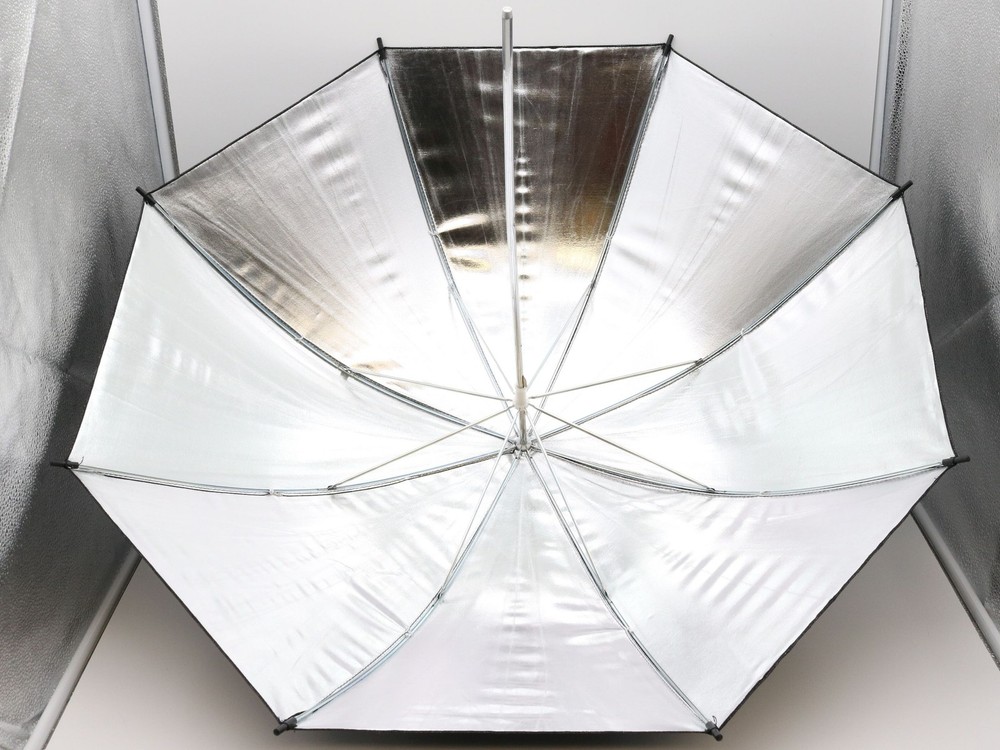 Proxistar Reflexschirm Silber 84cm Reflex Umbrella