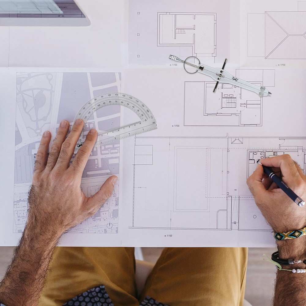 Mr. Pen- Protractor and Compass Set, Protractor,...