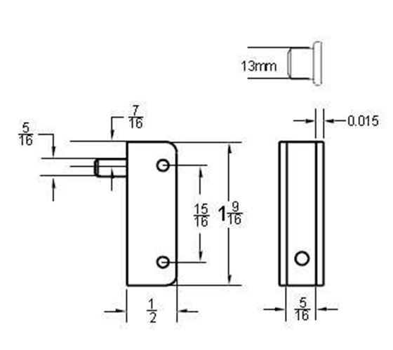 Glass Door Hinge Set w/ Spacers (Pair)