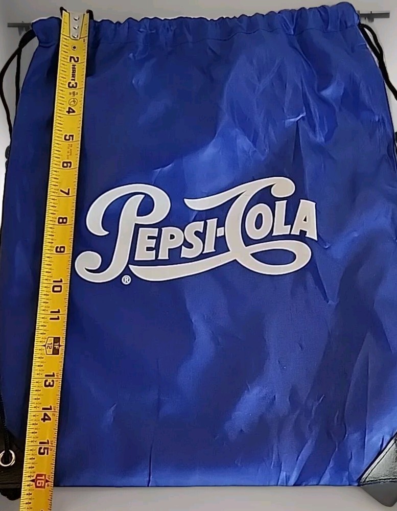 PEPSI DRAWSTRING BAG ROYAL BLUE KNAPSACK BAG - SIMPLE BACKPACK