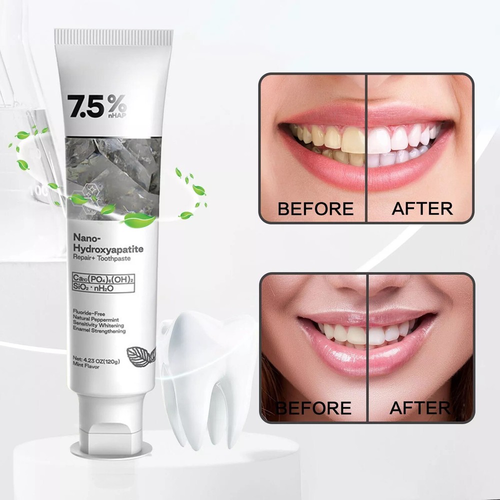 7.5% Hap Nano-Hydroxyapatite Toothpaste Remove Deep Clean For Sensitive Teeth