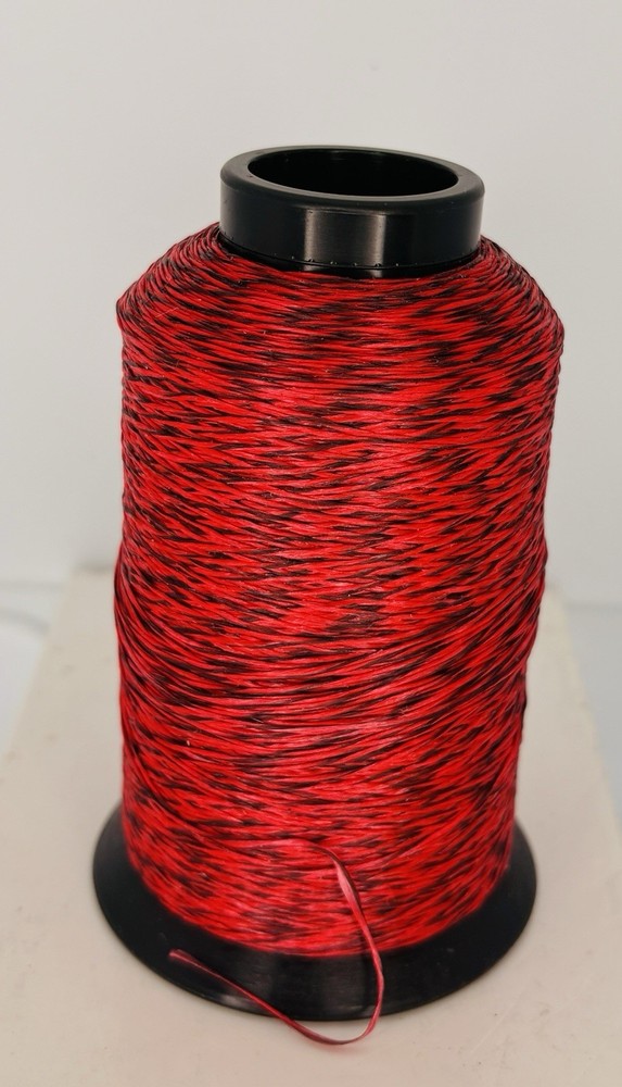 BCY 452X Bowstring Material 1/4 lb Partial spool 4oz. Red / Black