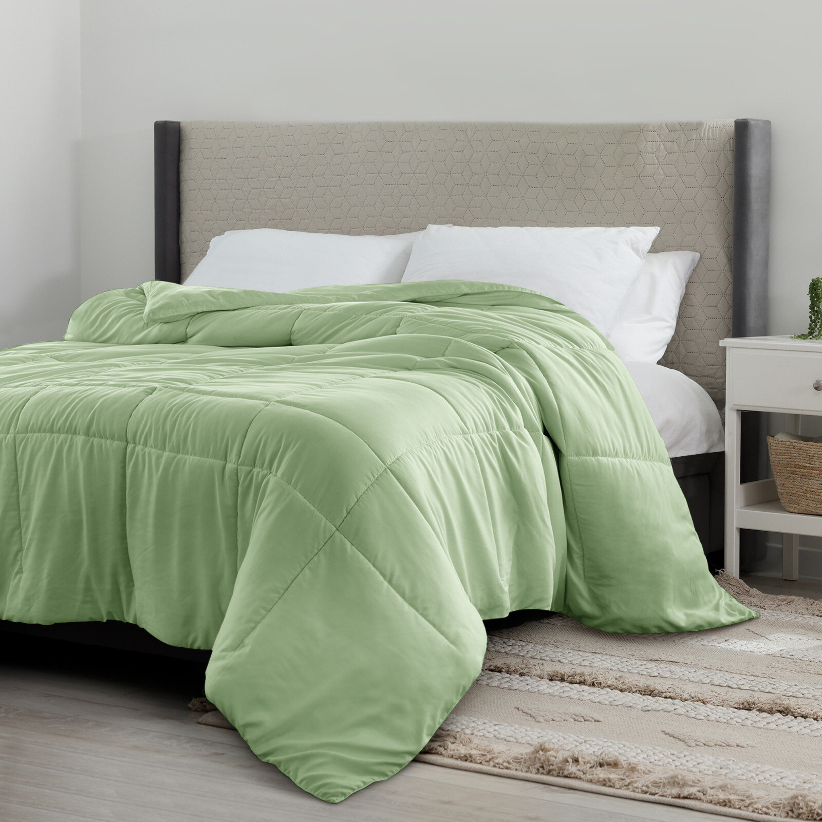 Down Alternative Comforter REVERSIBLE Microfiber Soft Duvet Insert All Seasons