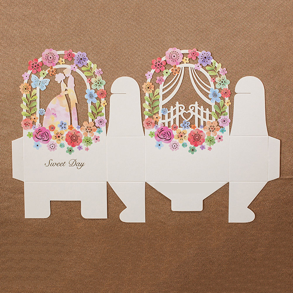 280pcs Favor Ribbon Gift Box Candy Boxes Wedding Boxes Gift Favor Flower Party