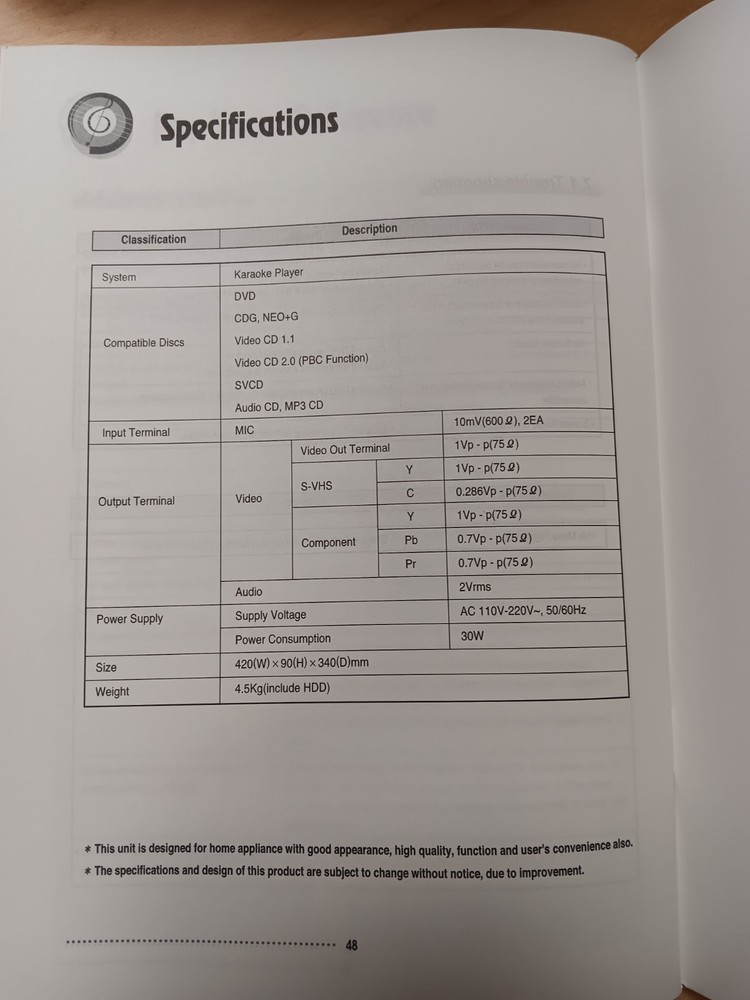 RSQ HD -787 Muti Format karaoke player
