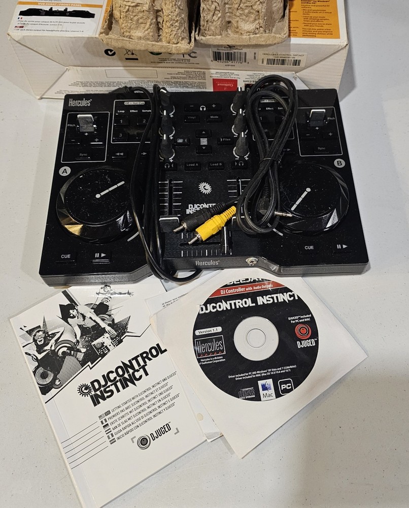 DJ Hercules Deejay Control Instinct Controller Official Decks Mixer Authentic UK