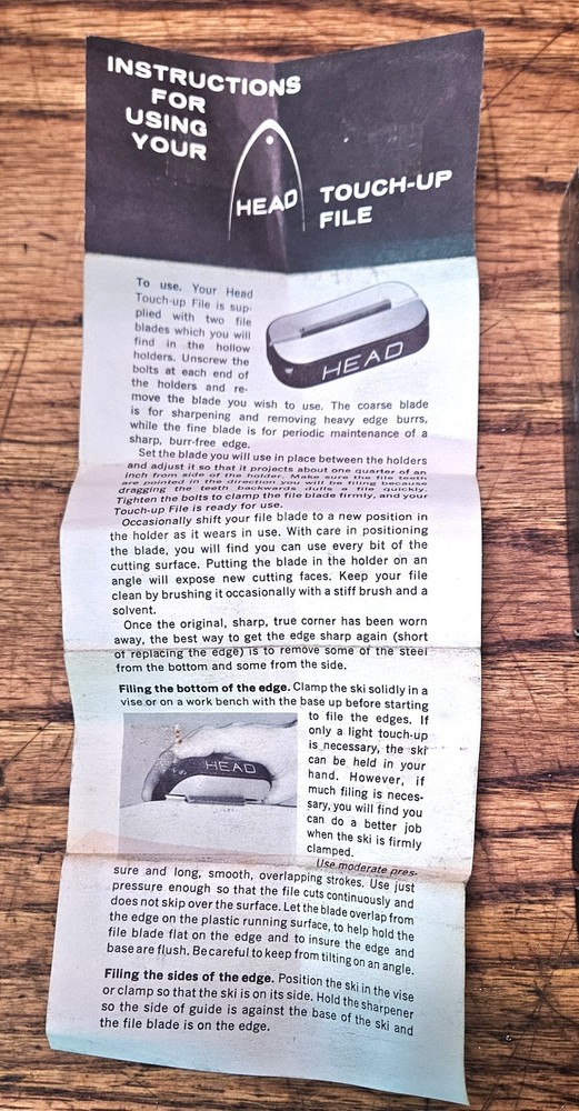 Head Touchup File Nicholson vintage