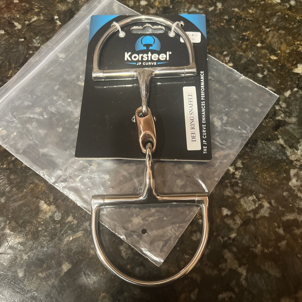 Korsteel bit - Dee Ring Snaffle 4 1/2 Inch
