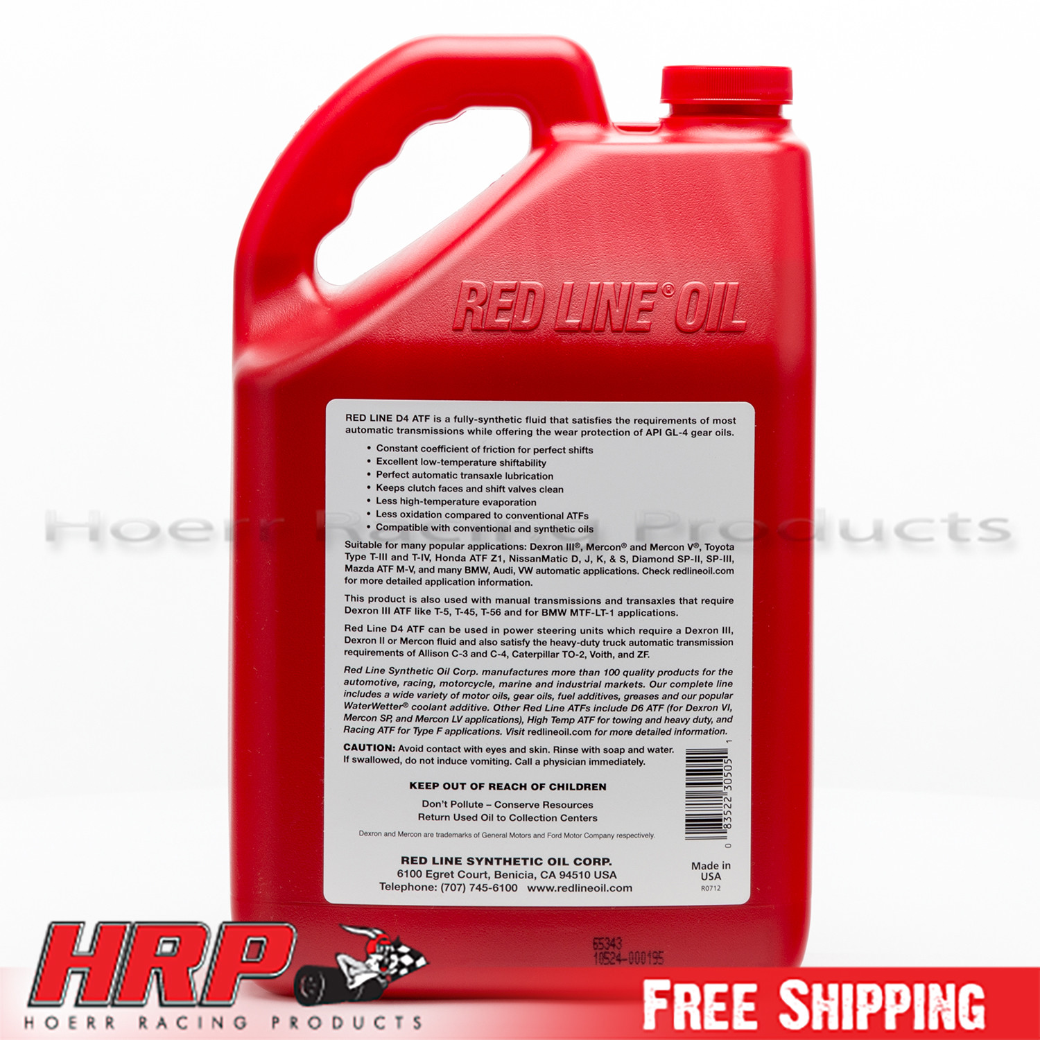 Red Line 30505 D4 Automatic Transmission Fluid ATF - 1 Gallon