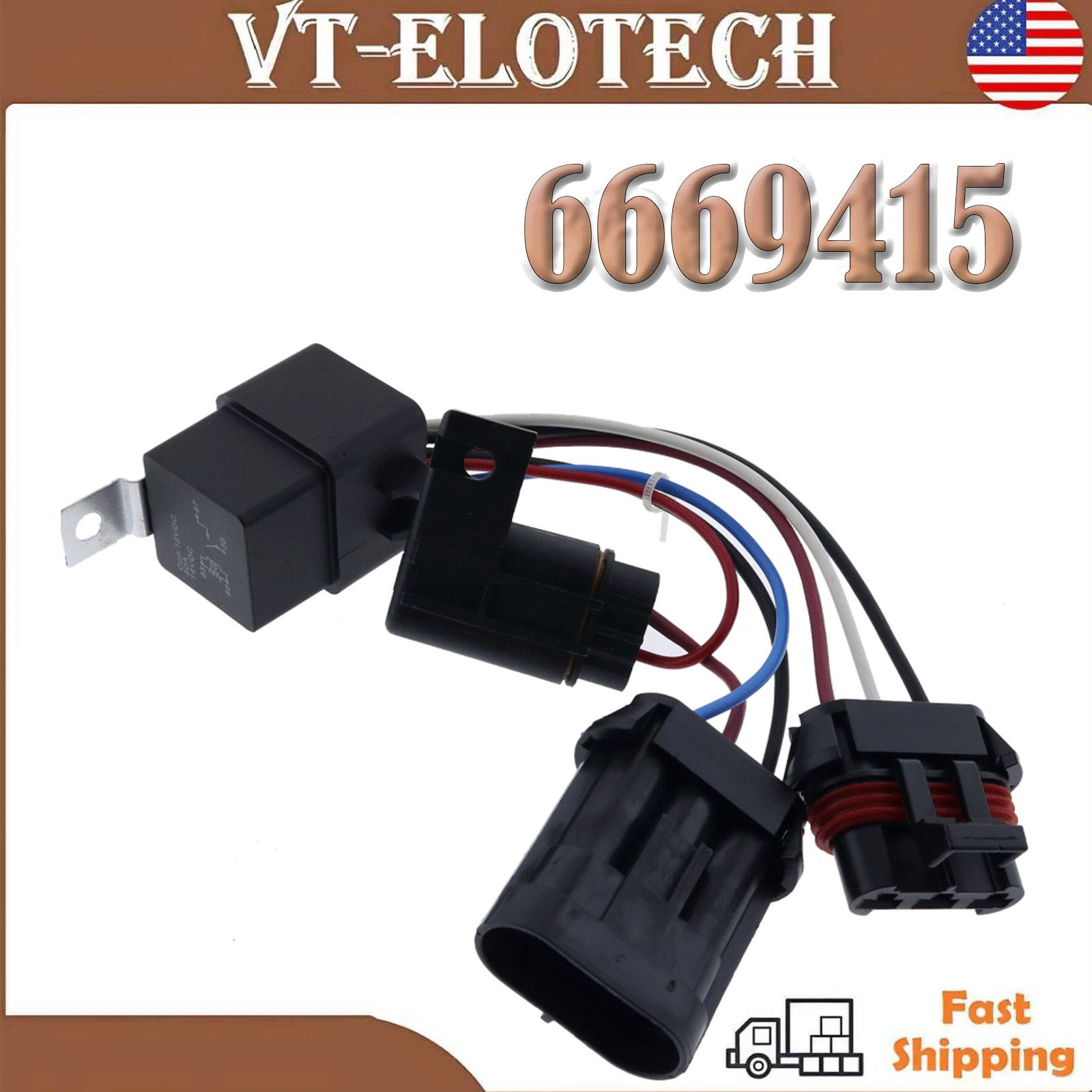 Fuel 6669415 Timer Solenoid  For Bobcat 553 643 645 743 751 753 763 773 7753 S70