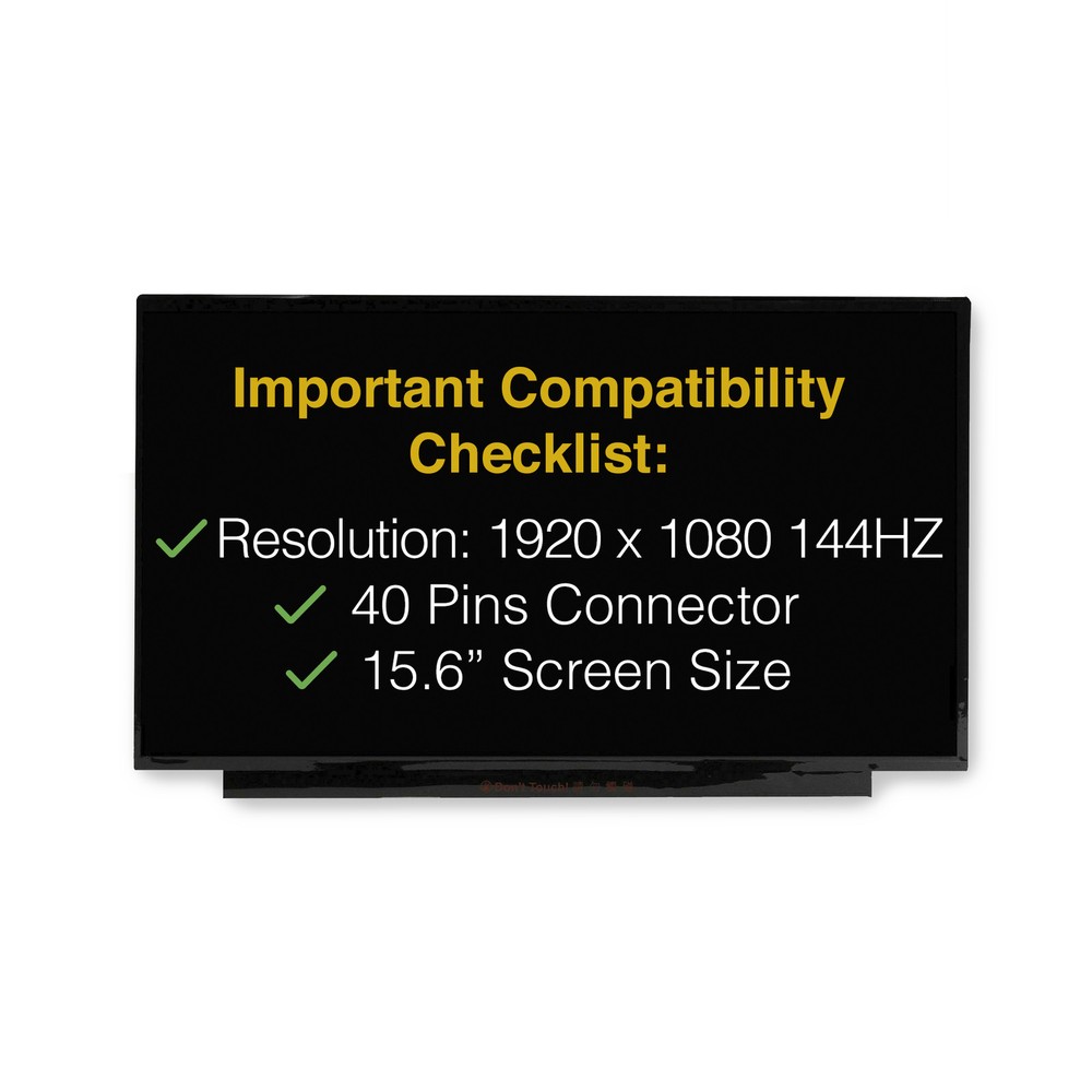 LM156LFGL 40 Pins Screen Replacement LCD LED Display With Tools
