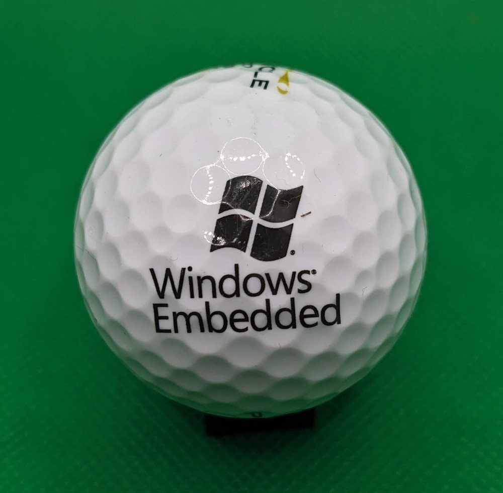 Microsoft Windows Embedded logo golf ball