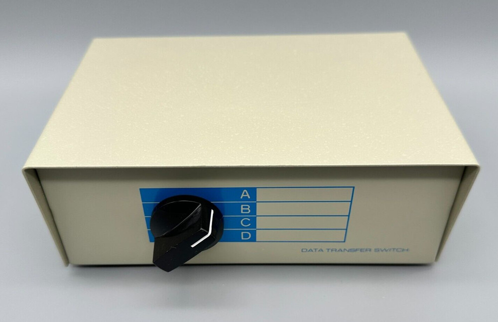 Interex IBM/PC Data Transfer Switch 4-Way Data Switch MDS-2A Open Box!