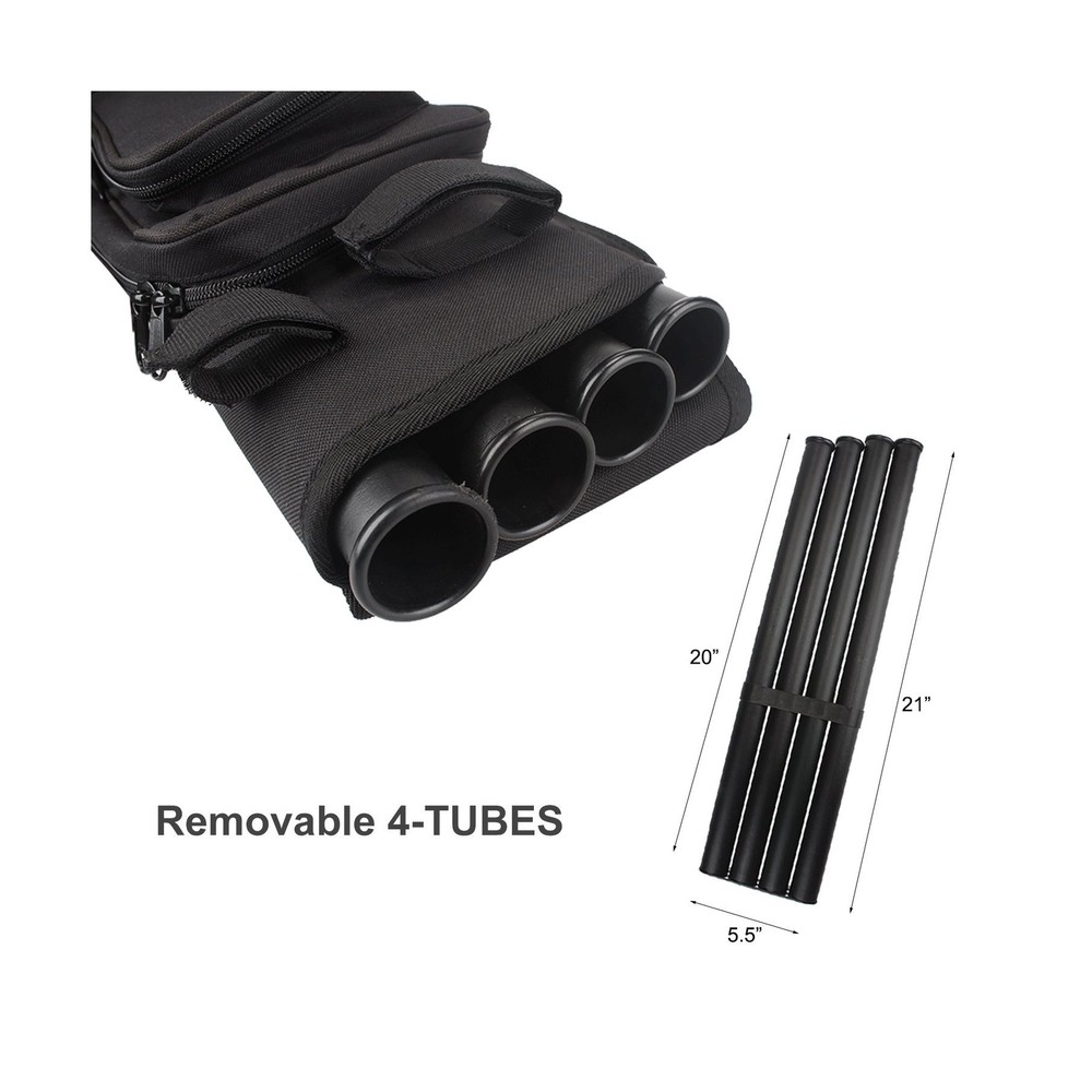 Multi-Function 4-Tubes Back Field Quiver Training Archery Arrow Quiver for Fi...