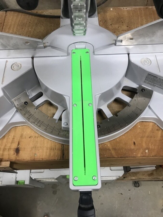 Zero Clearance Insert for Festool Kapex KS 120 / KS 88