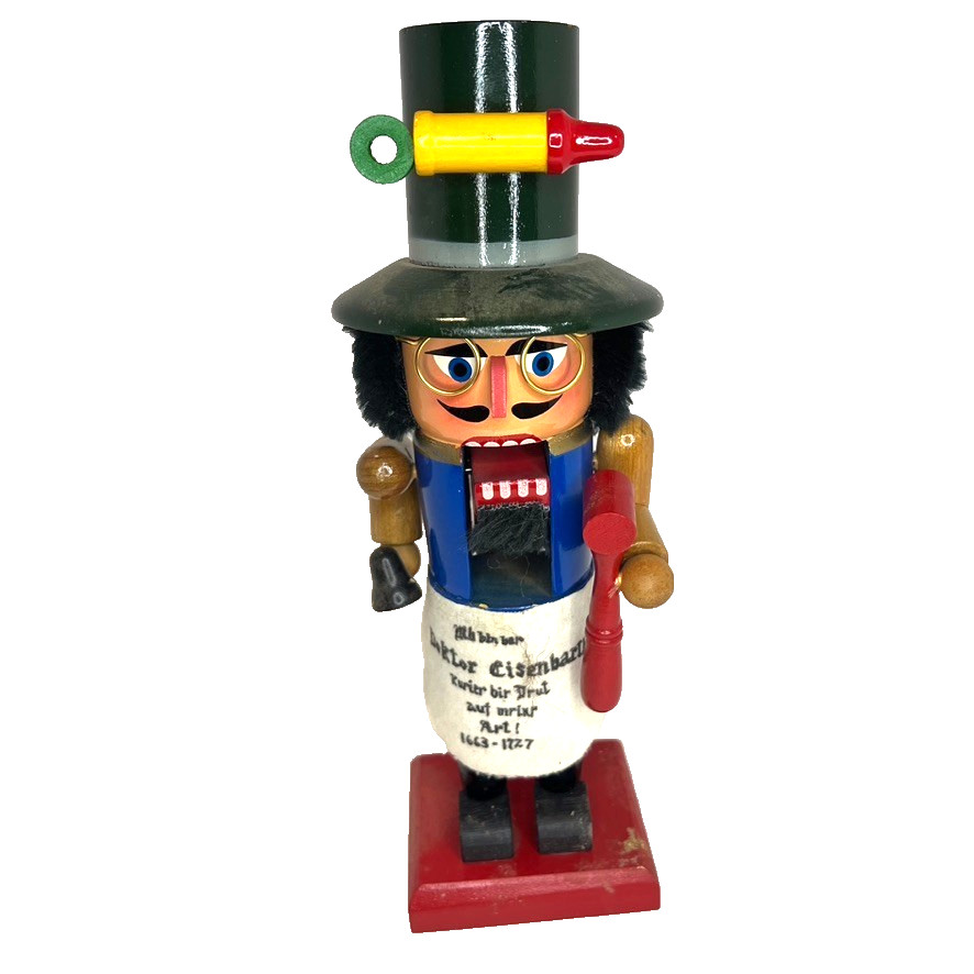 Nutcracker Doktor Eisenbarth 1663-1727 German 11.5” Wood Christmas