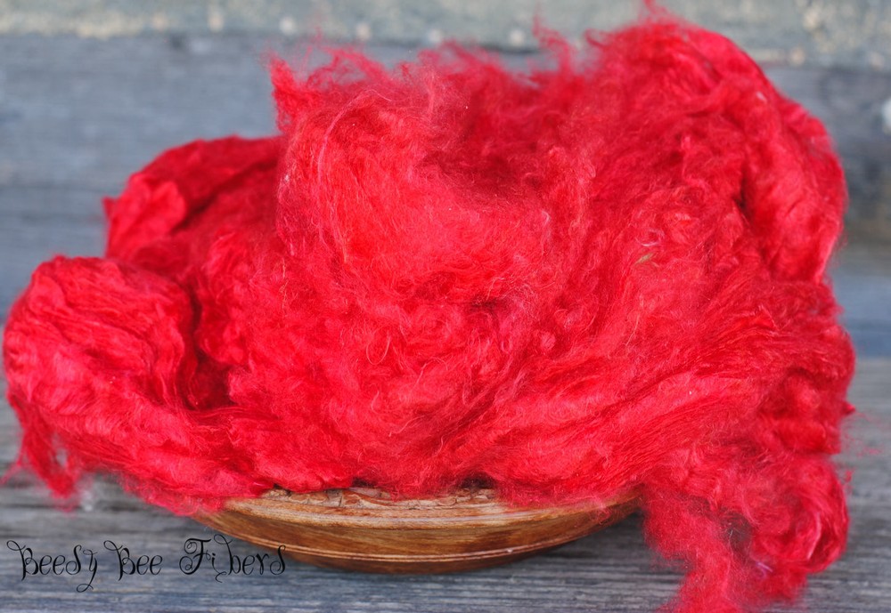 CARDINAL - Pulled Sari Silk Cloud, Recycled Sari Silk, Silk - 1 oz