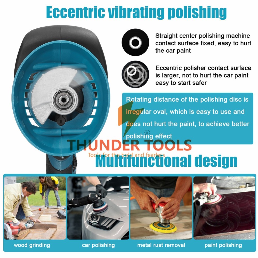 Thundertools Electric Multifunctional Cordless AutoCar Polishing Machine Tools