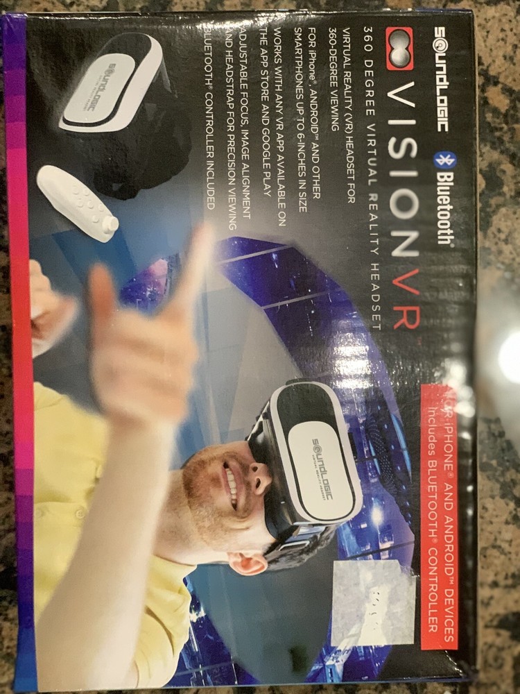 Soundlogic Vision VR 360 Degree Virtual Reality Headset - iPhone & Android