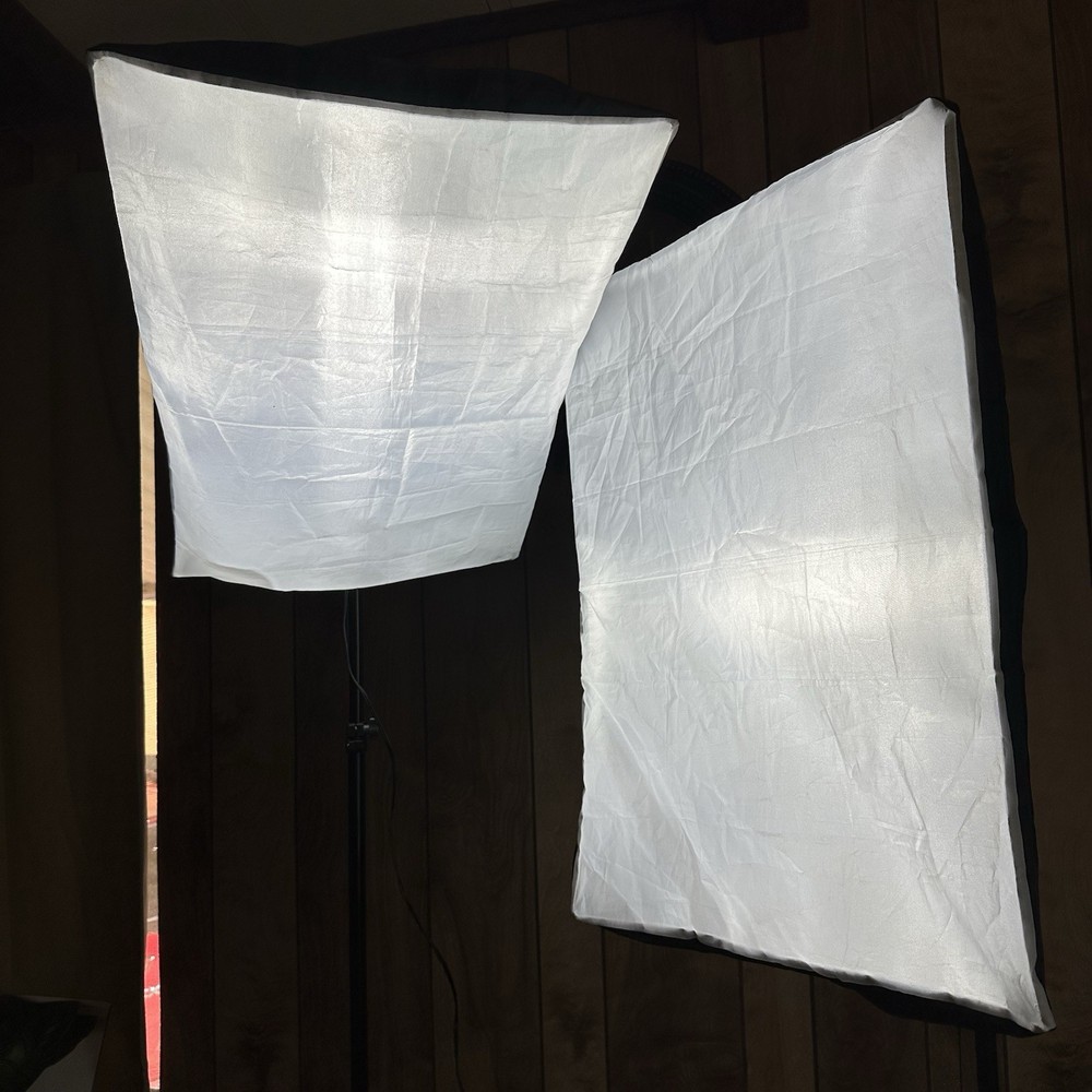 UBeesize Softbox Photography Lighting Kit 2pcs 40W E27 Socket 6500K Bulbs