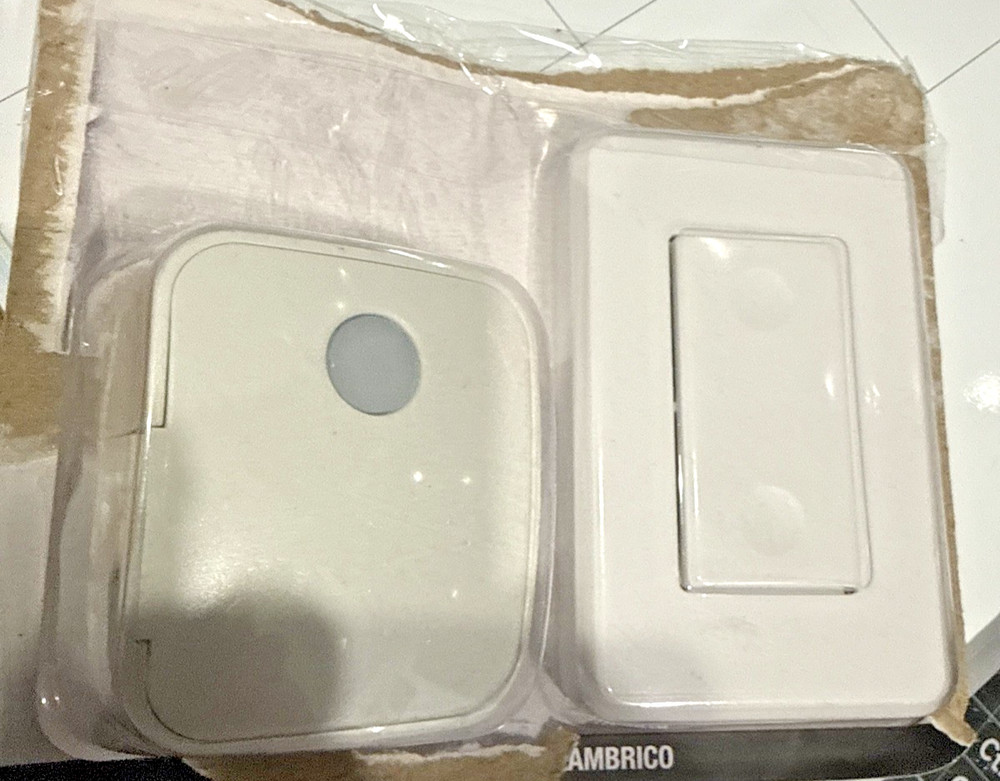 Amertac RFK1600LC Wall Switch, 15 A, 1875 W, White