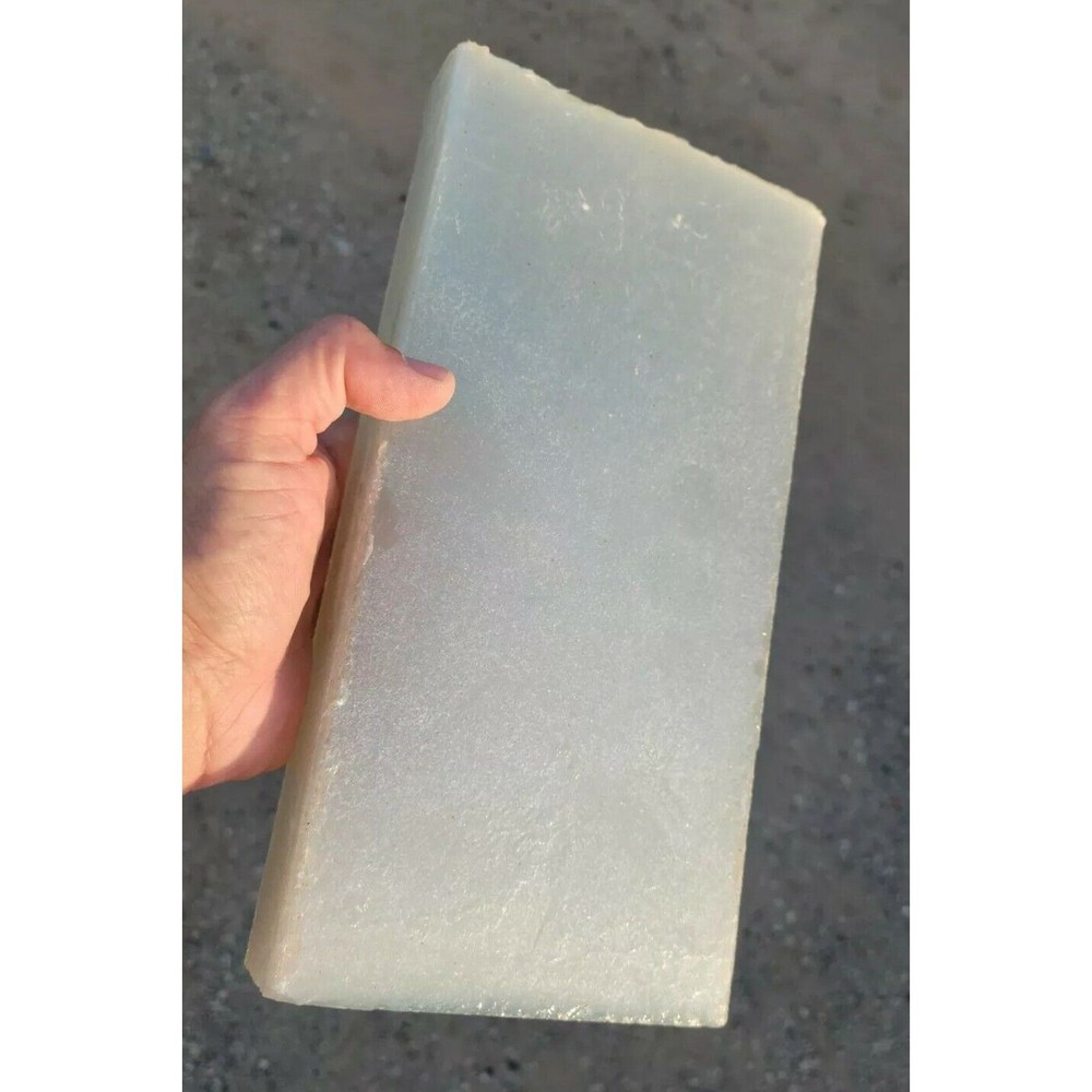 Fiber Optic Glass White TILE Block for Flint Knapping Arrowhead Cabochon 5.4#