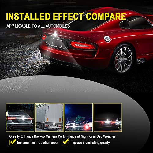 Auxiliary Back Up Parking Reverse Light LED Bulb, Mini Universal Anti Black