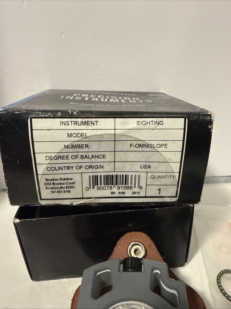 Brunton precision instruments clinometer new