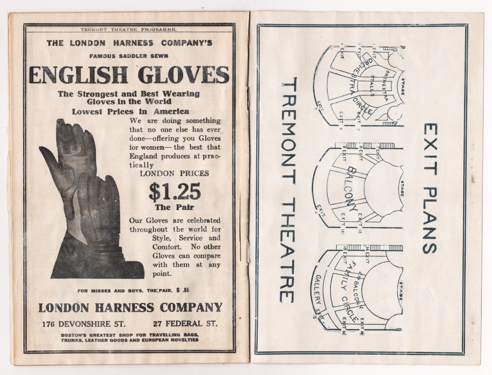 Fanny Brice (Debut) "ZIEGFELD FOLLIES of 1910" Bert Williams 1911 Boston Program