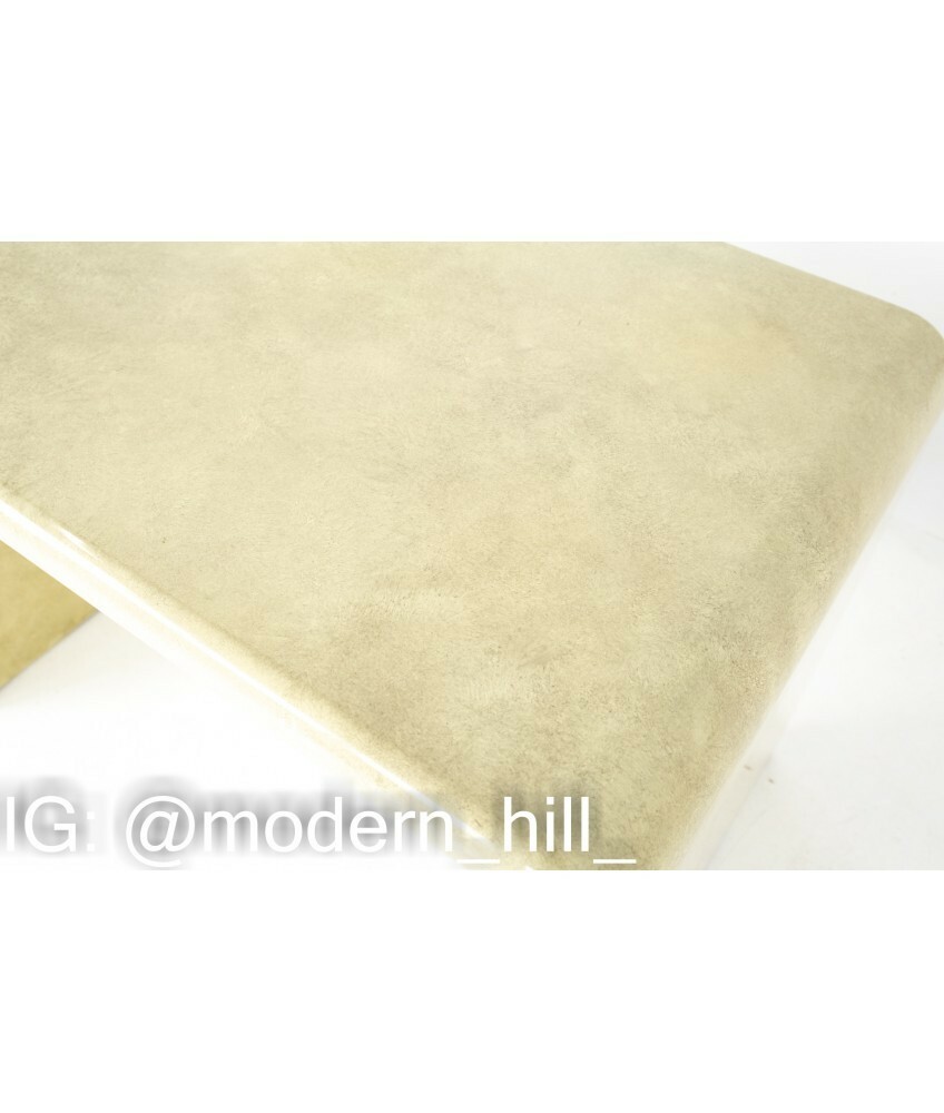 Karl Springer Lacquered Goat Skin Side End Table