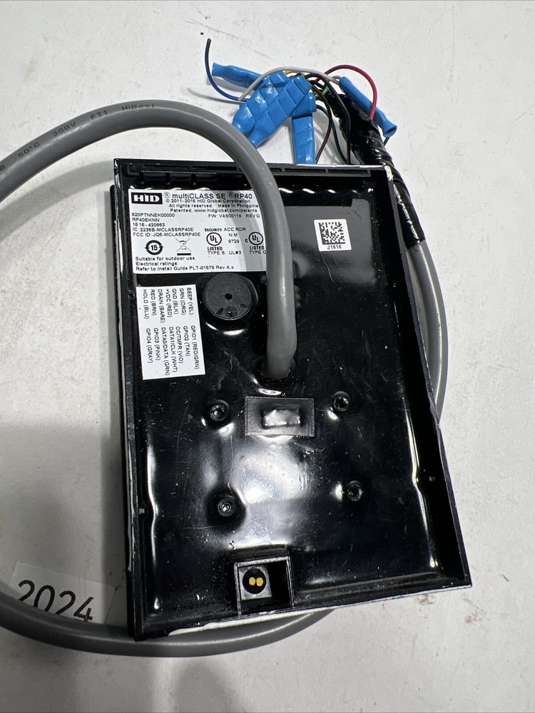 HID MULTI CLASS SE Model RP40E WALL SWITCH READER BLACK 920PTNNEK00000 Untested