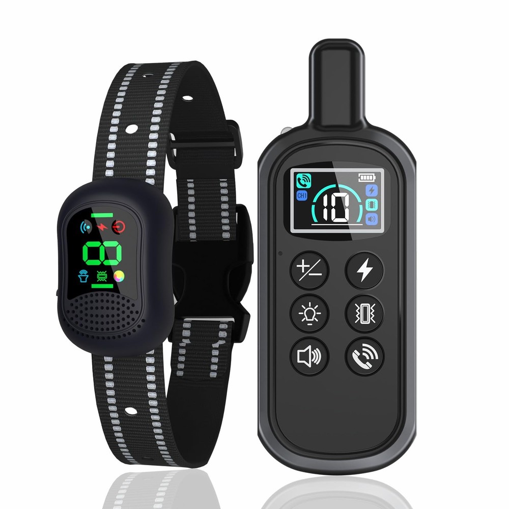 Dog Shock Collar 4900FT Dog Training Collar with Remote/Call Function/Light I...
