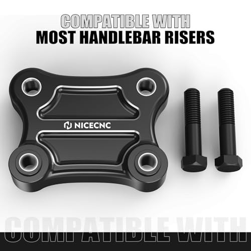 Handlebar Riser Pull Back Plate Aluminium Black Handlebar Displacement black