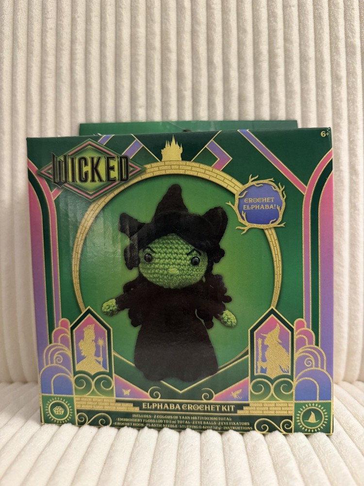 Wicked Elphaba Crochet Kit New Open, Damaged Box