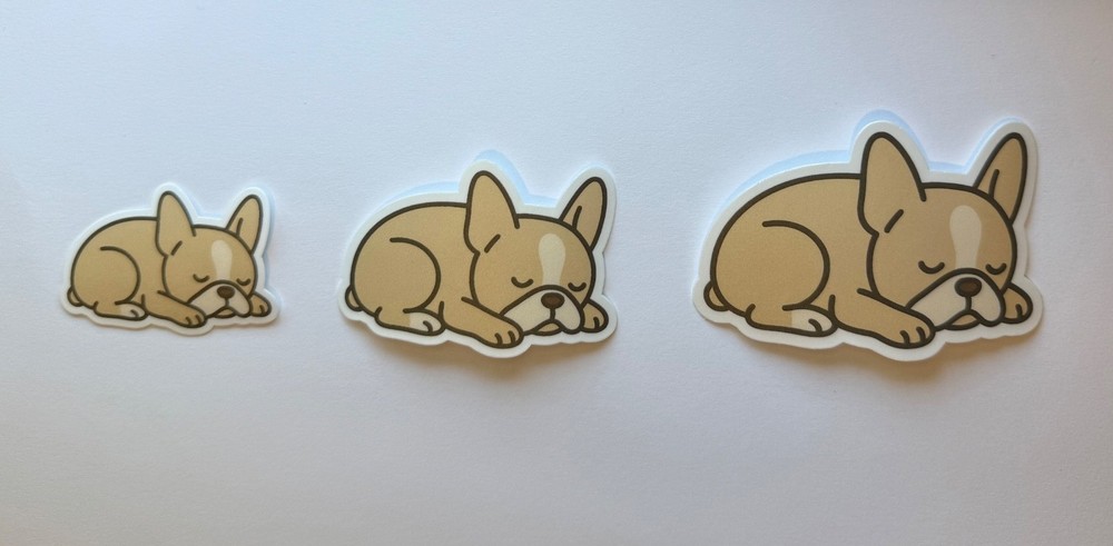French Bulldog Sleeping Sticker