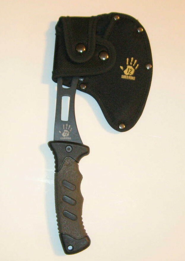 AXE Hand Axe WITH SHEATH survivors 12 great used condition