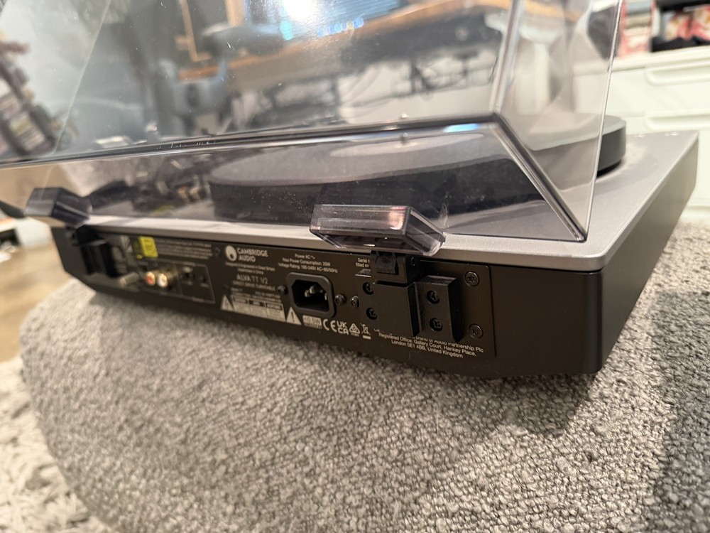 Cambridge Audio Alva TT V2 Turntable with preamp and Bluetooth functionality.