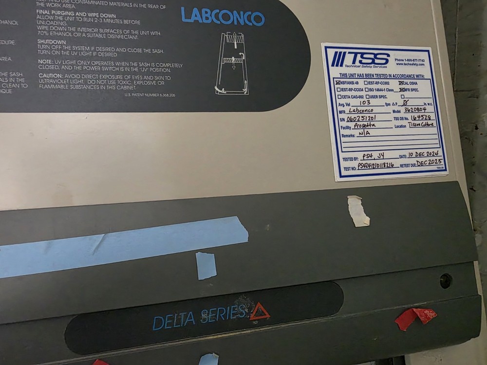 Labconco Purifier Class II Biosafety Cabinet