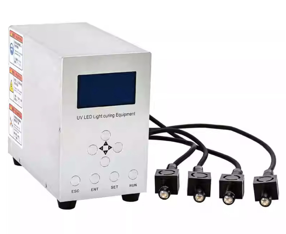 110V/220V Shadowless Adhesive 4-Channel UV LED Point Light Source Curing Machine
