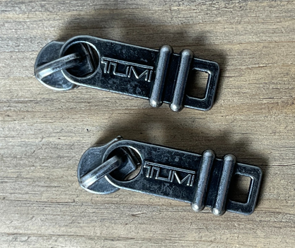Tumi Replacement Sliders / Zipper Pulls / Pull Tabs – Antiqued Nickel