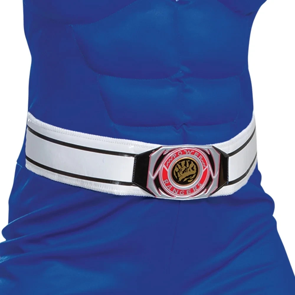 MIGHTY MORPHIN POWER RANGERS CLASSIC MUSCLE BOY'S COSTUME SMALL 4-6, BLUE RANGER