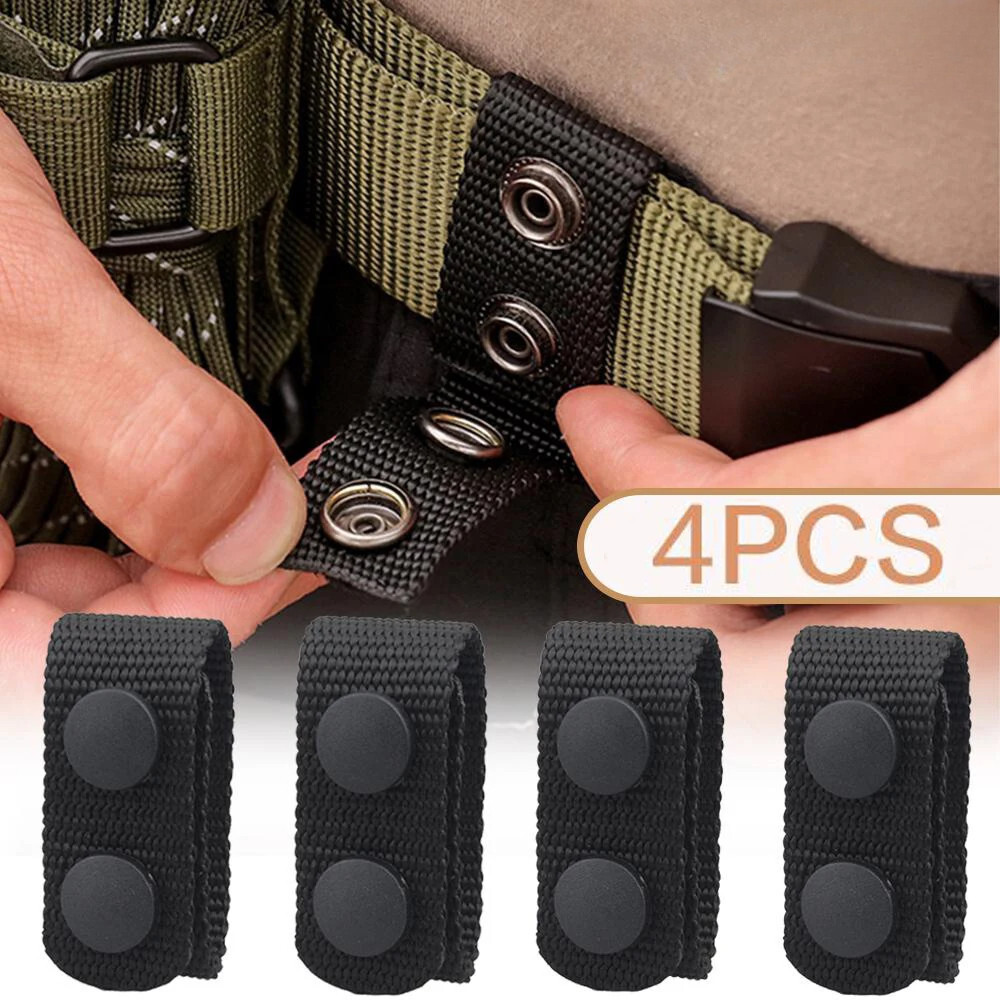 Tactical Waist Belt Fasteners - 4 Pack with Snap Hooks