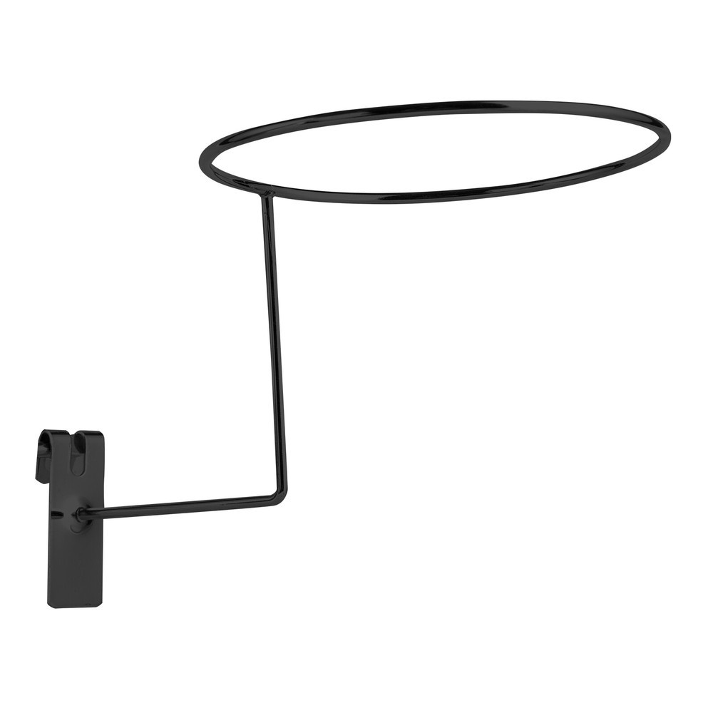 Wall Mount Hat Rack Gridwall Hooks Round Slat Panels Cap Rack for Retail Display
