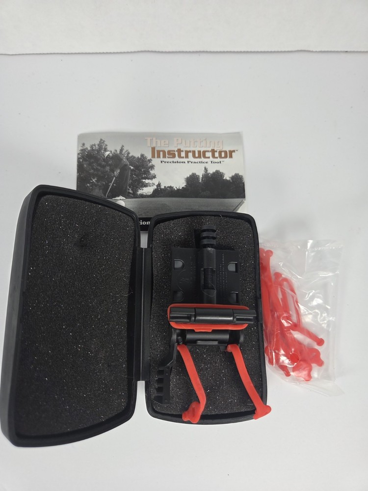The Putting Instructor Precision Practice Tool Golf Trainer w/ Case (No Manual)